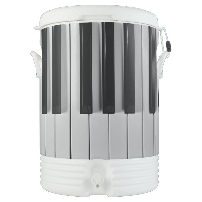 Piano Keyboard Custom Igloo Beverage Cooler (Front)