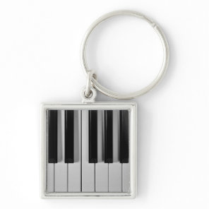 Piano Keyboard Custom Keychain