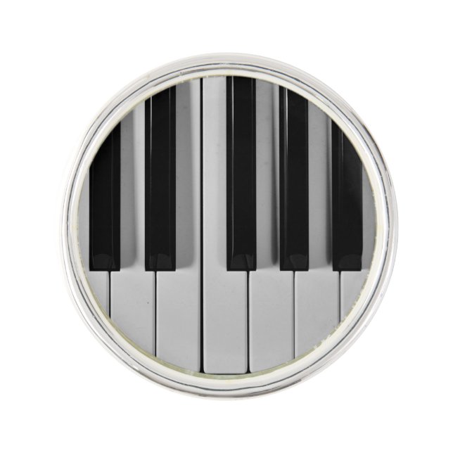 Piano Keyboard Custom Lapel Pin (Front)