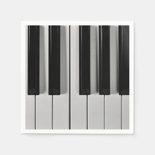 Piano Keyboard Custom Paper Napkins