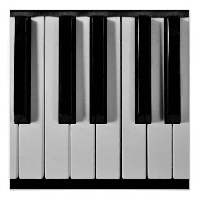 Piano Keyboard Custom Poster (Front)