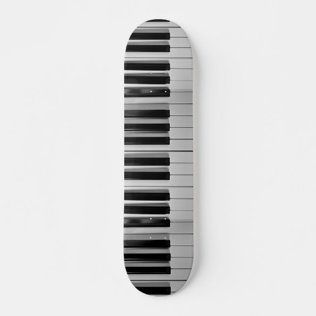 Piano Keyboard Custom Skateboard Deck (Front)