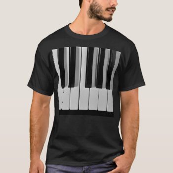 Piano Keyboard Custom T-shirt by StrangeLittleOnion at Zazzle