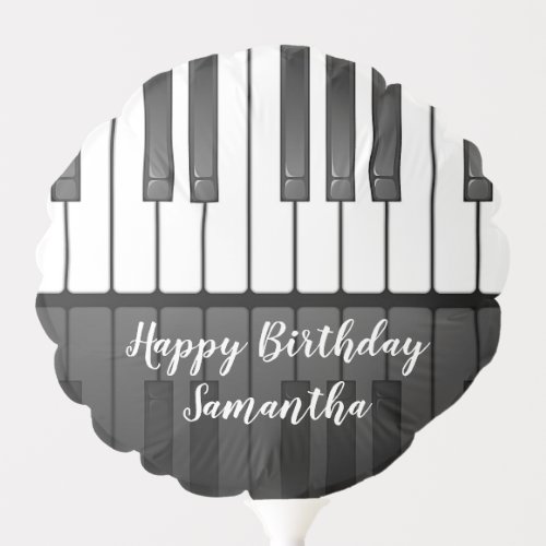 Piano Keyboard Design Balloon