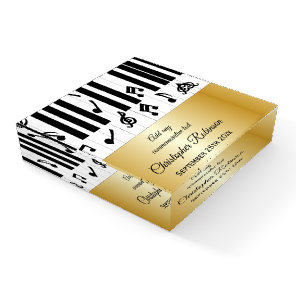 Piano Keyboard Design Commemorative Paperweight