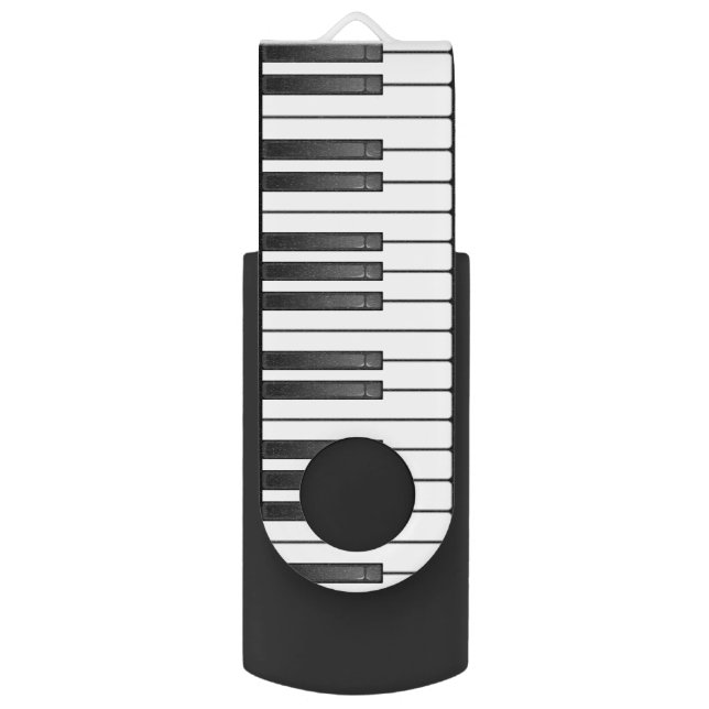Piano Keyboard Design Flash Drive (Front Vertical)