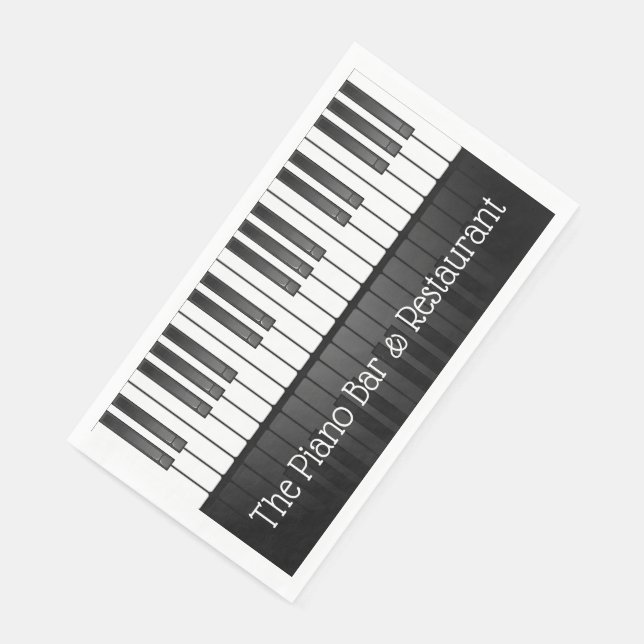 Piano Keyboard Design Guest Towel Napkins (Corner)