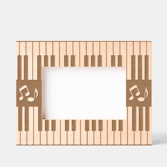 Piano Keyboard Design Laser  Engraved Frames (Front)