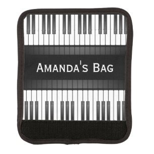 Piano Keyboard Design Luggage Handle Wrap