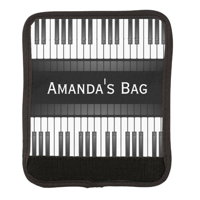 Piano Keyboard Design Luggage Handle Wrap (Front)