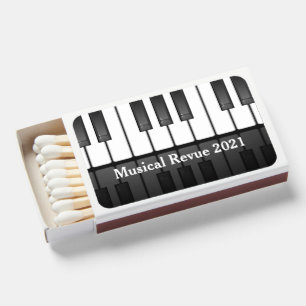 Piano Keyboard Design Matchbox Favor Matchboxes