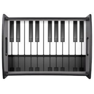 Piano Keyboard Design Serving Tray