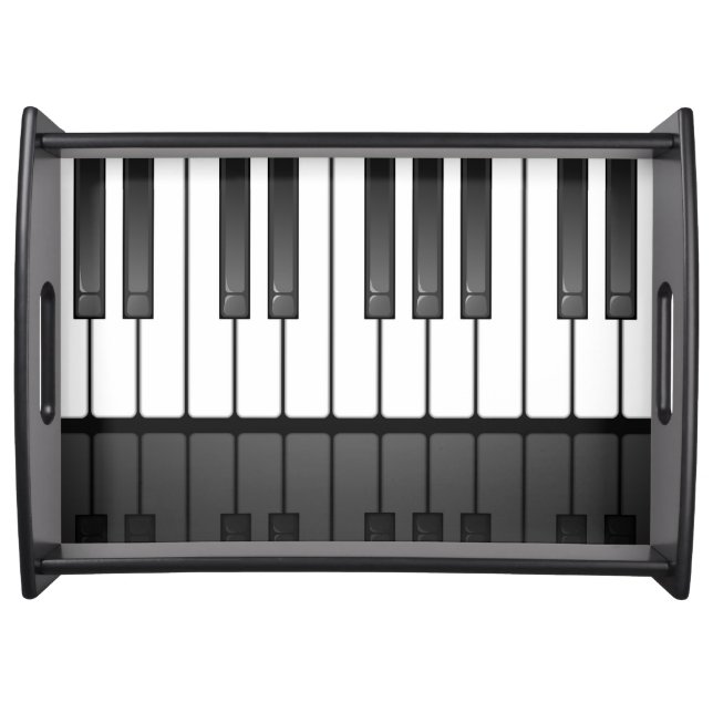 Piano Keyboard Design Serving Tray (Front)