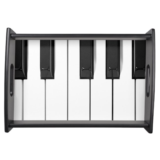Piano Keyboard Design Serving Tray