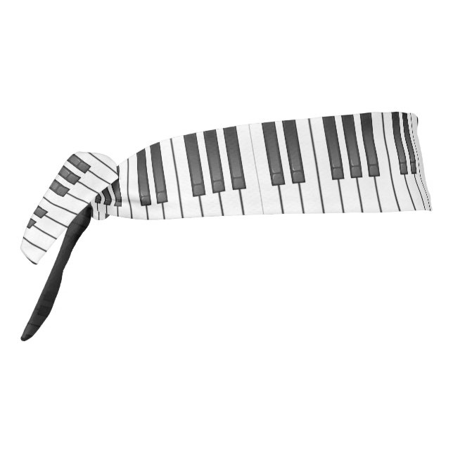 Piano Keyboard Design Tie-Back Headband (Rotate 270)