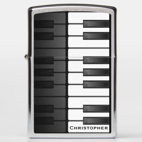 Piano Keyboard Design Zippo Lighter