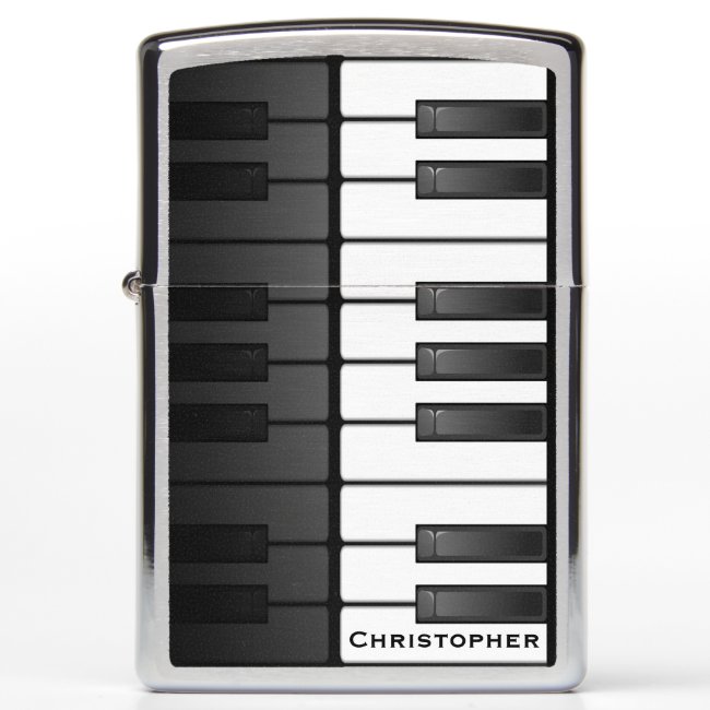 Piano Keyboard Design Zippo Lighter