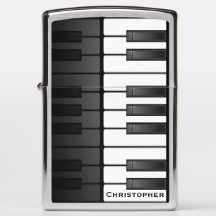 Piano Keyboard Design Zippo Lighter