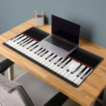 Piano Keyboard Desk Mat<br><div class="desc">Black and white piano keys</div>