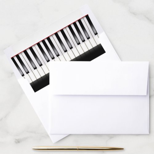 Piano Keyboard Envelope Liner