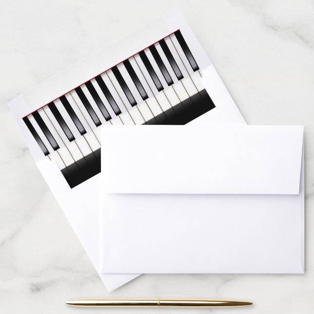 Piano Keyboard Envelope Liner (Desk)