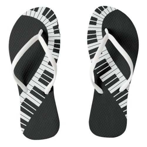 Piano Keyboard Flip Flops