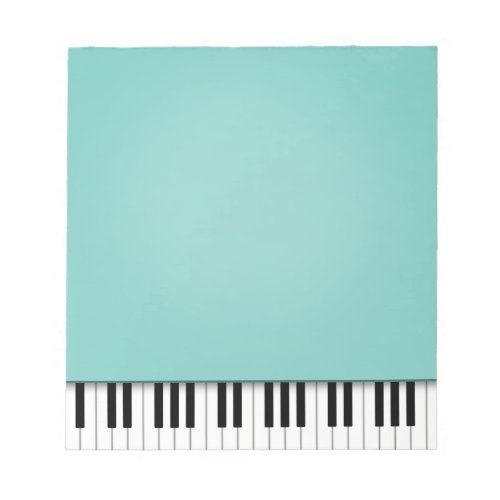 Piano Keyboard Fun Aqua 55x6 Music Notepad