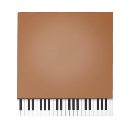 Piano Keyboard Fun Brown 55x6 Music Notepad