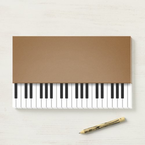 Piano Keyboard Fun Brown Music Post_it Notes