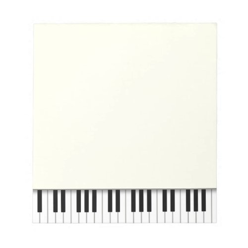 Piano Keyboard Fun Ivory 55x6 Music Notepad