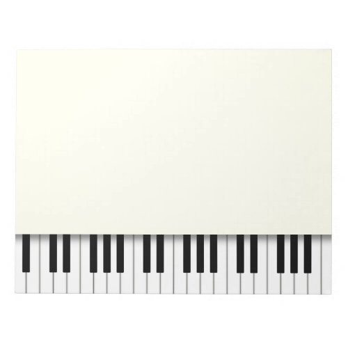 Piano Keyboard Fun Ivory 85x11 Music Notepad