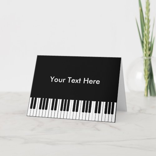 Piano Keyboard Greeting Card