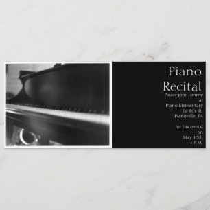 Piano Keyboard Invitation