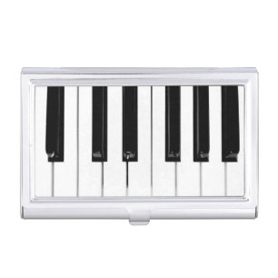 Piano Keyboard Keys Business Card Case
