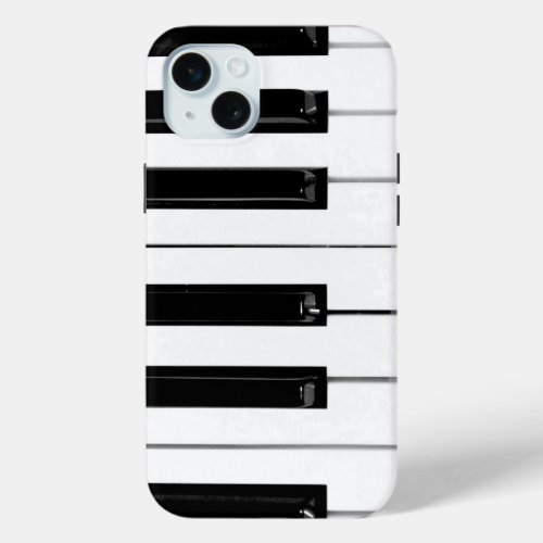 Piano Keyboard Keys iPhone 15 Plus Case