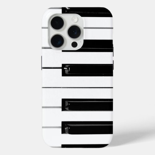 Piano Keyboard Keys iPhone 15 Pro Case