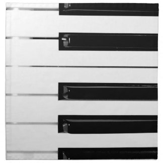 Piano Keyboard Keys Cloth Napkin