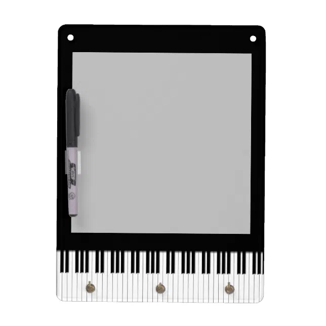 Piano Keyboard Keys DryErase Board Zazzle
