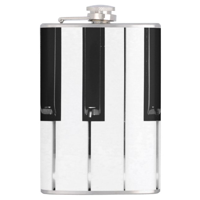 Piano Keyboard Keys Flask (Front)