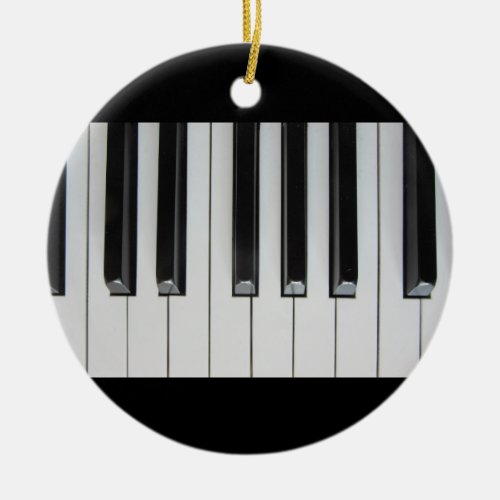Piano Keyboard Keys Music Instrument Musician Cool Ceramic Ornament
