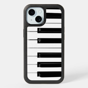 Piano Keyboard Keys Iphone 15 Case by FlowstoneGraphics at Zazzle