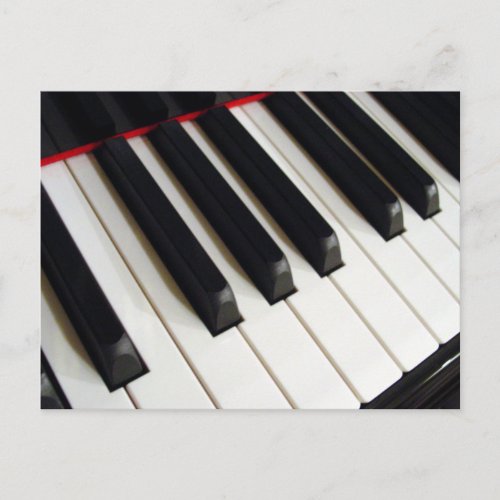 Piano Keyboard Keys Postcard