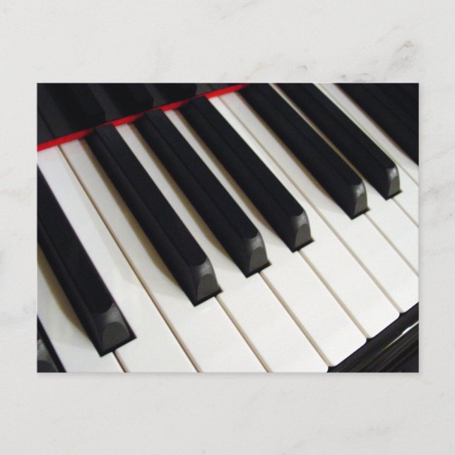 Piano Keyboard Keys Postcard (Front)