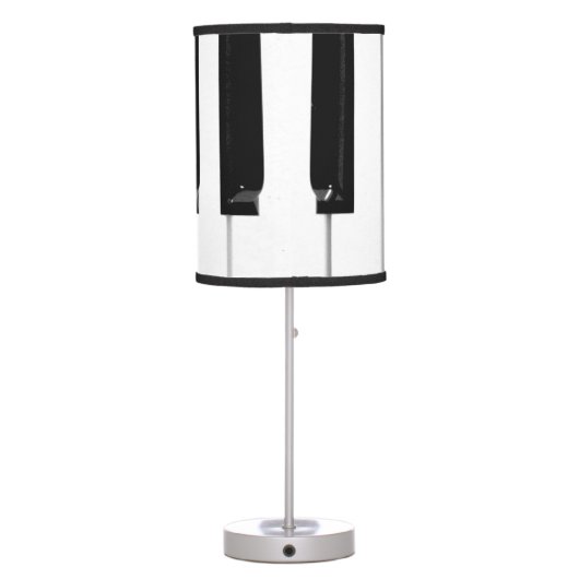 Piano Keyboard Keys Table Lamp (Back)