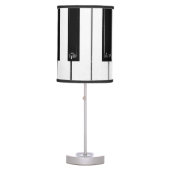 Piano Keyboard Keys Table Lamp (Front)