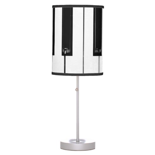Piano Keyboard Keys Table Lamp (Front)