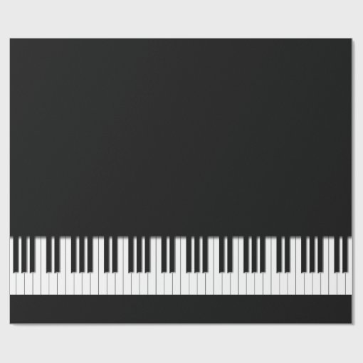Piano Keyboard Keys Wrapping Paper Zazzle