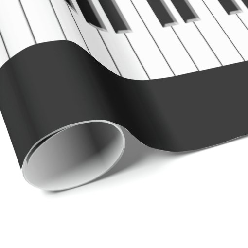 Piano Keyboard Keys Wrapping Paper Zazzle