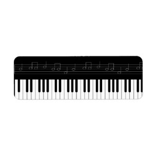 Piano keyboard label