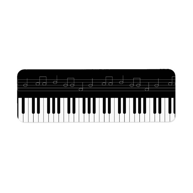 Piano keyboard label (Front)